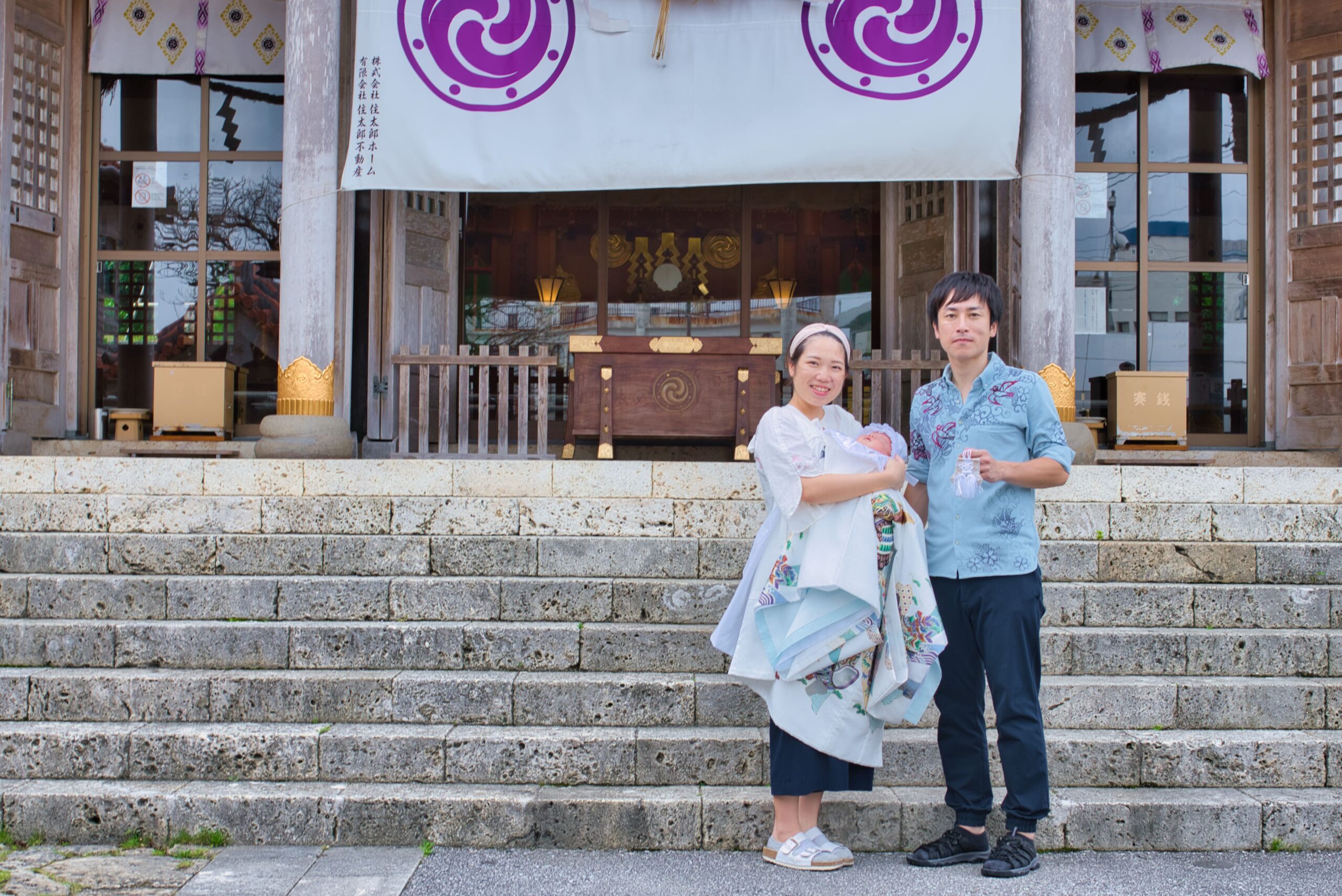 沖縄 普天間宮 お宮参り撮影｜赤ちゃんの初めての神社参り