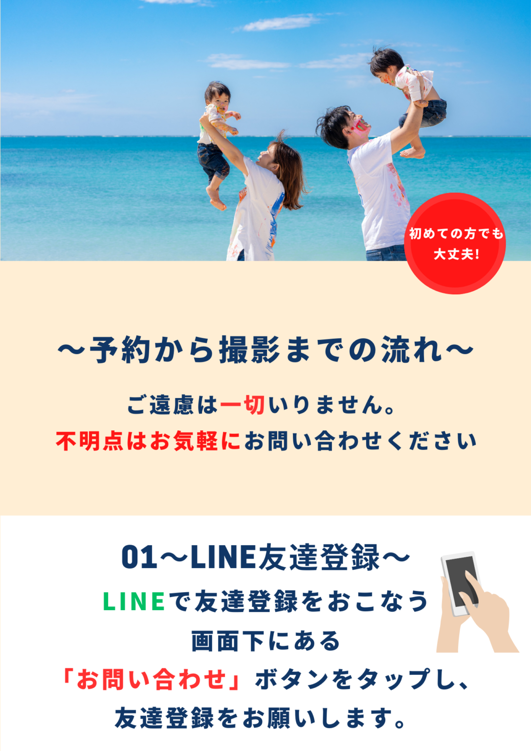 予約から撮影までの流れ