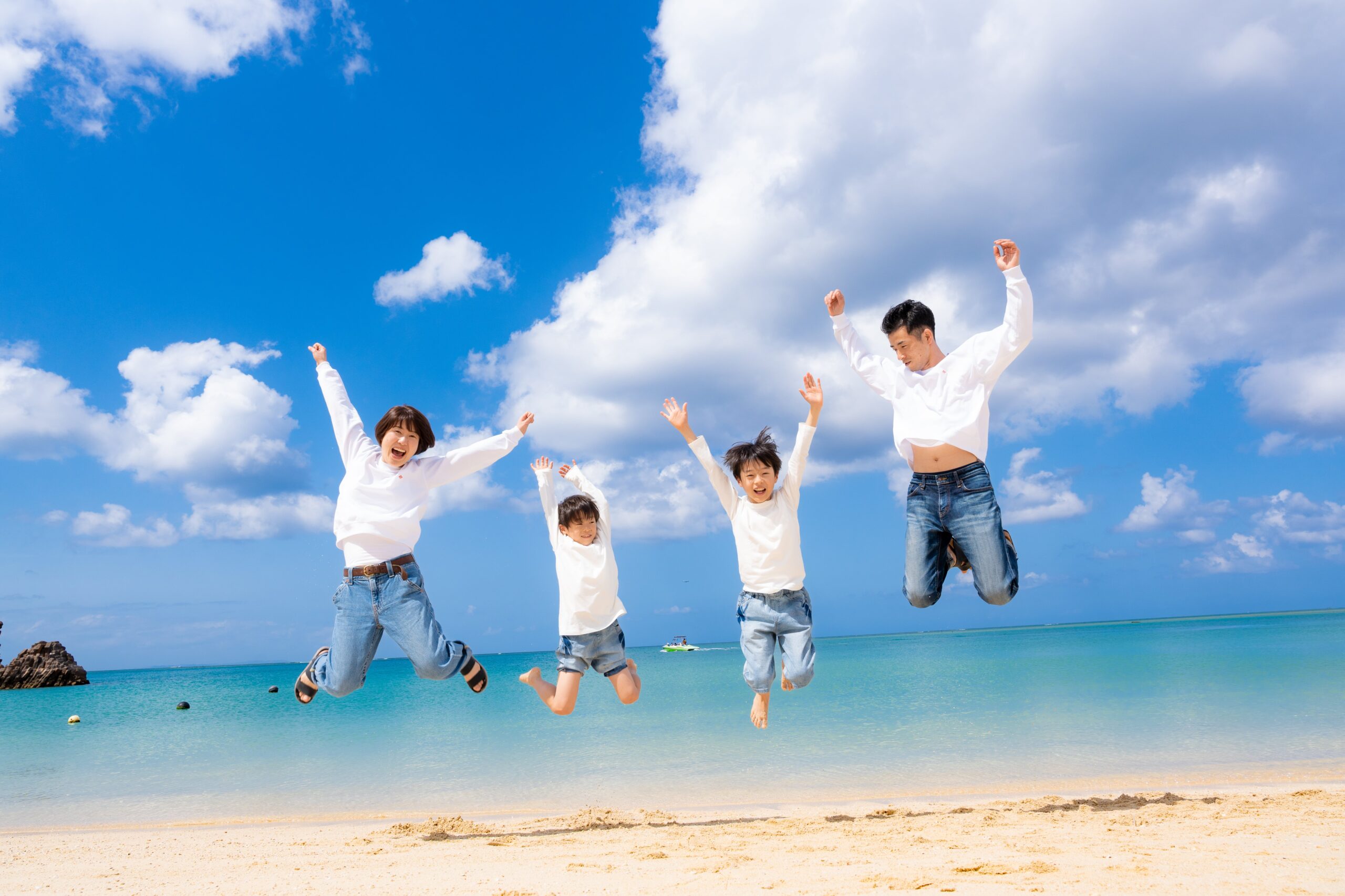 家族写真キャンバスプリント例3