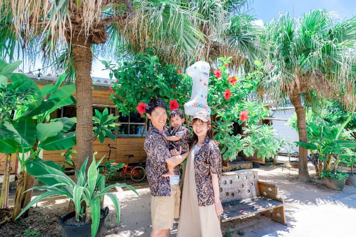 ファミリーフォトキャンバスプリント例