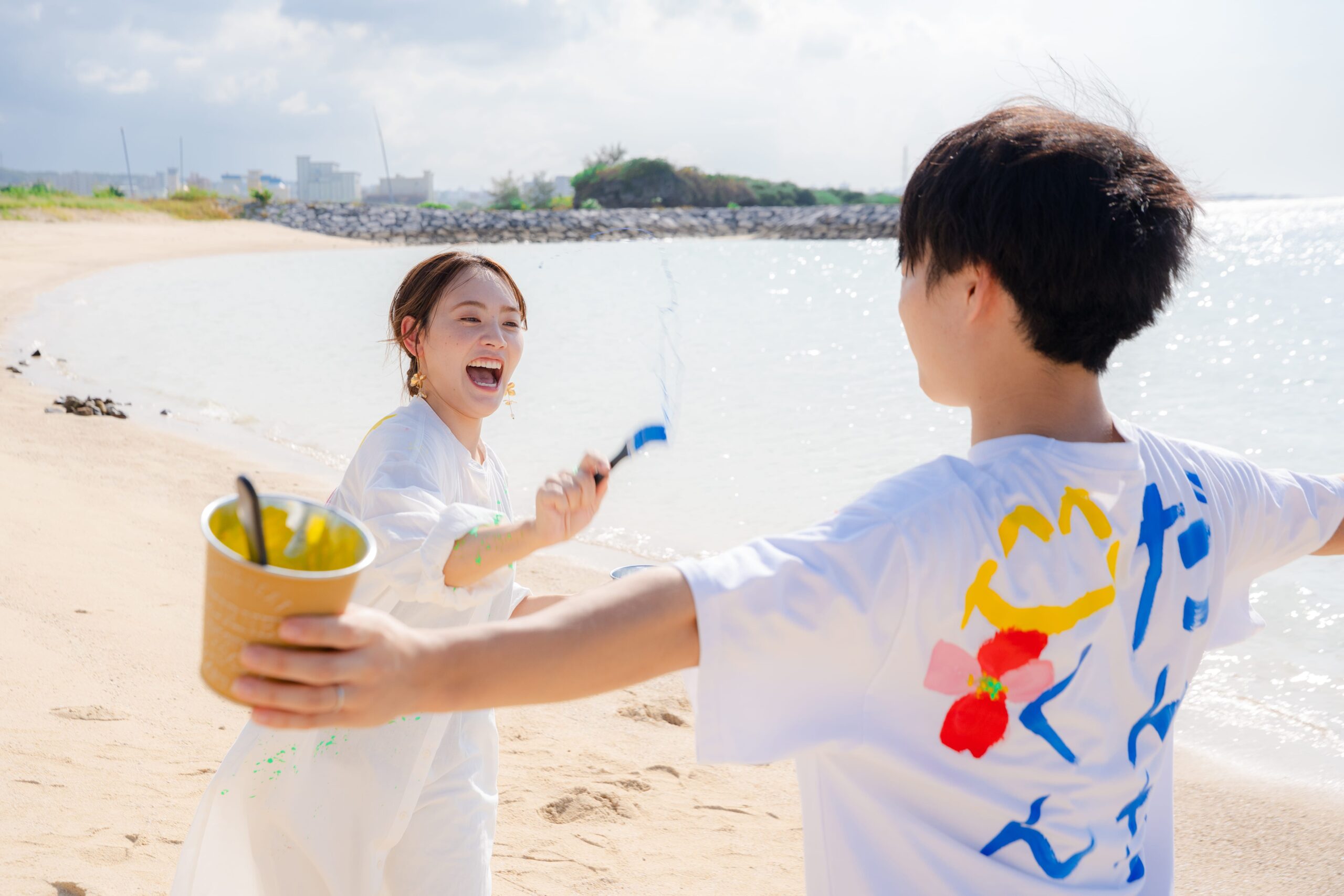 沖縄 ペイントフォト 美々ビーチいとまん 糸満 シャワー完備