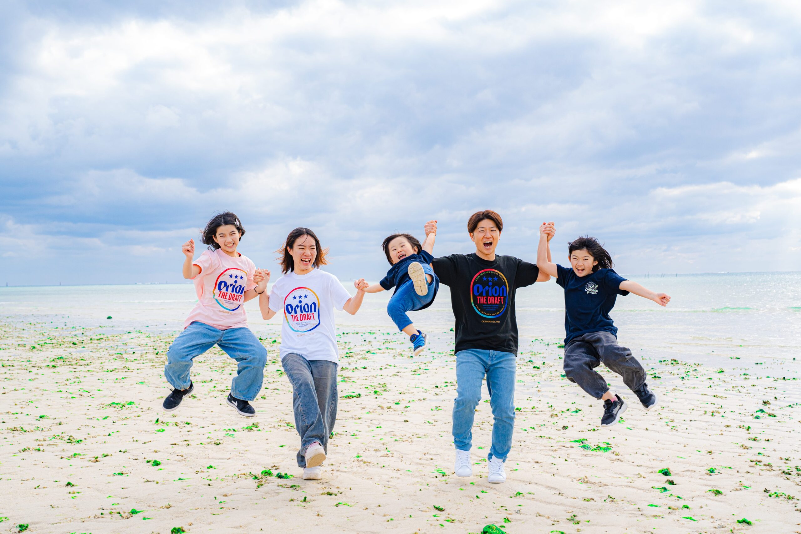 西崎夕日スポット ジャンプ写真