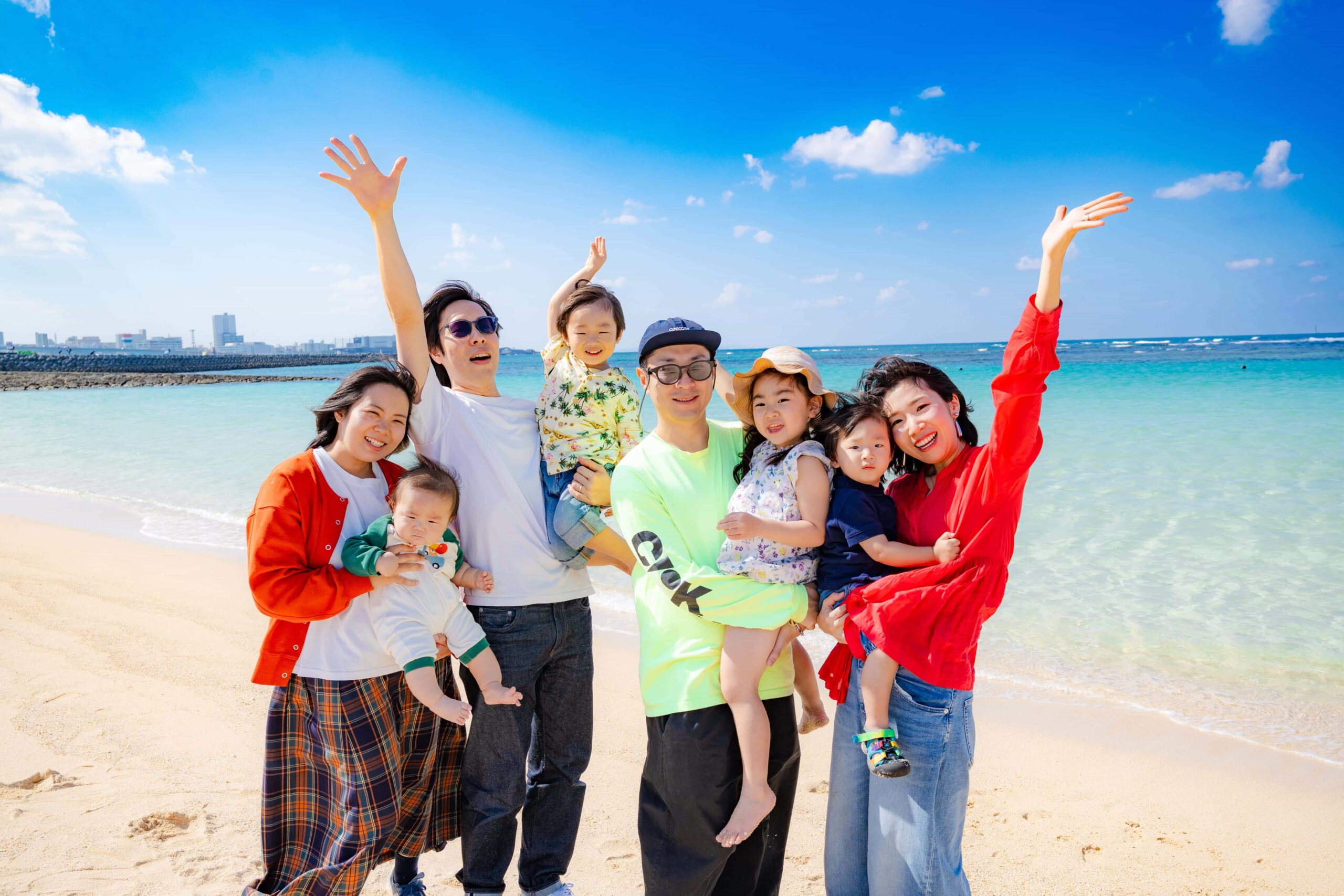 沖縄で家族写真を撮影したお客様